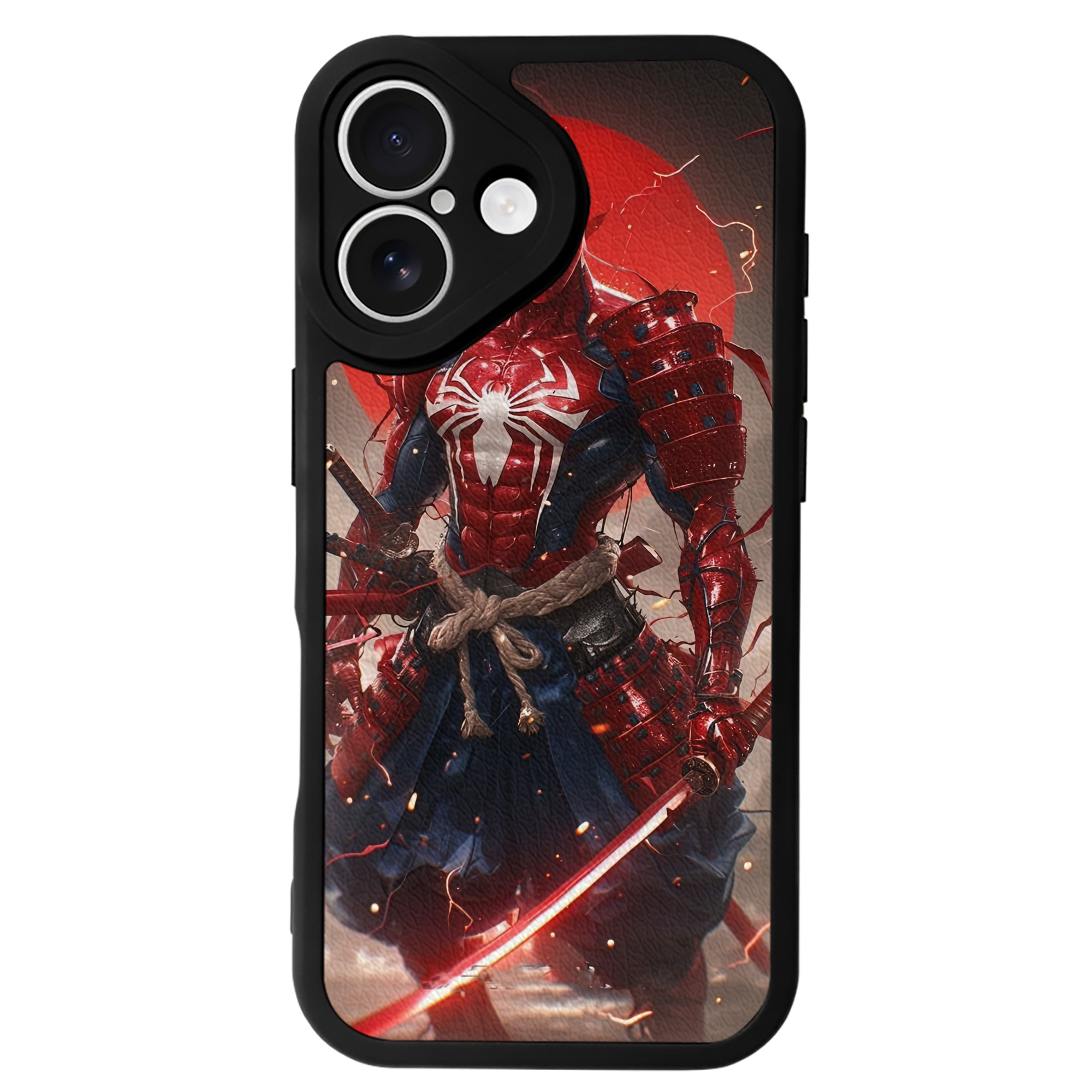 （画像用） Spider Man スパイダーマン 【iPhone 16シリーズ対応】シリコンスマホケース（レザー調） 材質：シリコン
